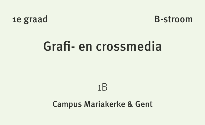 1e graad – 04 – Grafi- en crossmedia – B-stroom